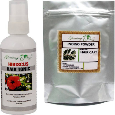 Glowing Buzz Combo of hbisus tonic for dandruff control 100 mland indigo powder 100 grams(Set of 2)
Glowing Buzz Combo of hbisus tonic for dandruff control 100 mland indigo powder 100 grams(Set of 2)