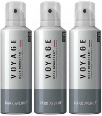 Park Avenue VOYAGE & VOYAGE Deodorant Spray - For Men(300 ml, Pack of 3)