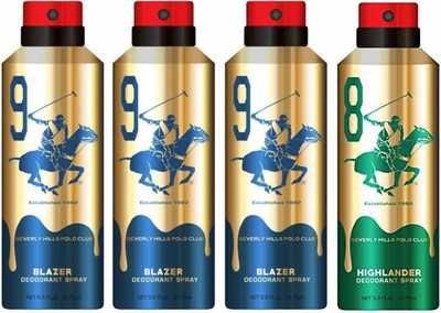 Beverly Hills Polo Club Three Blazer & One Highlander Deo Deodorant Spray - For Men(700 ml, Pack of 4)
Beverly Hills Polo Club Three Blazer & One Highlander Deo Deodorant Spray - For Men(700 ml, Pack of 4)