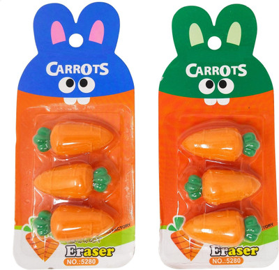 Parteet Carrot Type Erasers for Kids - Pack of 2 for Birthday Party Return Gifts Non-Toxic Eraser(Orange)
Parteet Carrot Type Erasers for Kids - Pack of 2 for Birthday Party Return Gifts Non-Toxic Eraser(Orange)