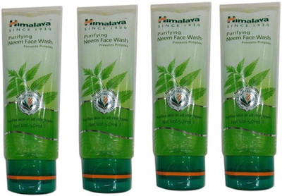 Himalaya PURIFYING NEEM FACE WASH PRIVENTS PIMPLES (200 ML PACK OF 4) Face Wash(200 ml)