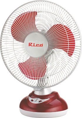 Rico RF 806 Rechargeable 3 Blade Table Fan (Maroon, Grey) 3 Blade Table Fan(Maroon, Grey, Pack of 1)
Rico RF 806 Rechargeable 3 Blade Table Fan (Maroon, Grey) 3 Blade Table Fan(Maroon, Grey, Pack of 1)