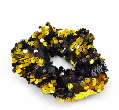 Fairytale Hot Sale Reversible Change Color Sequins Fabric Hair Ties Reversible Bow Hair Band for girls and Women's. Rubber Band(Gold, Black)
Fairytale Hot Sale Reversible Change Color Sequins Fabric Hair Ties Reversible Bow Hair Band for girls and Women's. Rubber Band(Gold, Black)