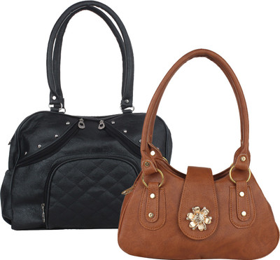 Fillin Cart Shoulder Bag(Black, Brown)