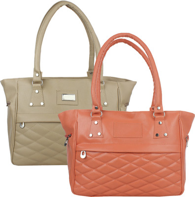 Element Cart Hand-held Bag(Tan, Brown), Brown;tan