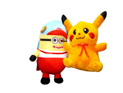 Yashi Enterprises Minnions with Pikachu - 20 cm(NA)