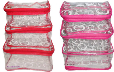 Omneityhuckster RP Pouch OmneityHuckster Multipurpose combo pack of 1 Red 1 Pink cosmetic pouch cosmetic makeup bag jewellery makeup storage travel pouch organizer vanity box multipurpose Vanity Box Vanity Box(Red, Pink)
Omneityhuckster RP Pouch OmneityHuckster Multipurpose combo pack of 1 Red 1 Pink cosmetic pouch cosmetic makeup bag jewellery makeup storage travel pouch organizer vanity box multipurpose Vanity Box Vanity Box(Red, Pink)