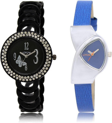 LOREM LR201-208 Stylish Blue & Black Triangle & Round Girl's Leather & Metal Bracelet Watch - For Women
LOREM LR201-208 Stylish Blue & Black Triangle & Round Girl's Leather & Metal Bracelet Watch - For Women
