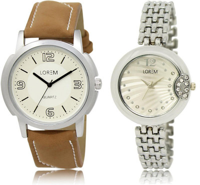 LOREM LR16-227 Stylish Silver & White Round Boy's & Girl's Metal Bracelet & Leather Watch - For Men & Women
LOREM LR16-227 Stylish Silver & White Round Boy's & Girl's Metal Bracelet & Leather Watch - For Men & Women