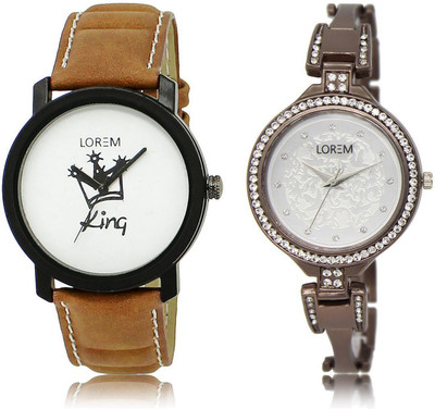 LOREM LR18-236 Stylish Silver & White Round Boy's & Girl's Metal Bracelet & Leather Watch - For Men & Women
LOREM LR18-236 Stylish Silver & White Round Boy's & Girl's Metal Bracelet & Leather Watch - For Men & Women