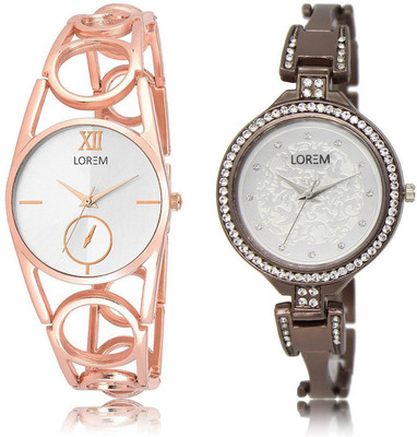 LOREM LR213-236 Stylish White Round Girl's Metal Bracelet Watch - For Women
LOREM LR213-236 Stylish White Round Girl's Metal Bracelet Watch - For Women