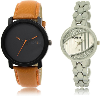 LOREM LR20-223 Stylish Silver & Black Round Boy's & Girl's Metal Bracelet & Leather Watch - For Men & Women
LOREM LR20-223 Stylish Silver & Black Round Boy's & Girl's Metal Bracelet & Leather Watch - For Men & Women