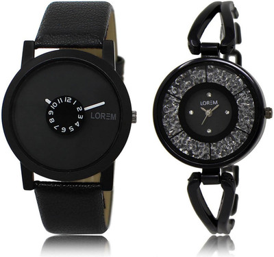 LOREM LR25-211 Stylish Black Round Boy's & Girl's Metal Bracelet & Leather Watch - For Men & Women
LOREM LR25-211 Stylish Black Round Boy's & Girl's Metal Bracelet & Leather Watch - For Men & Women