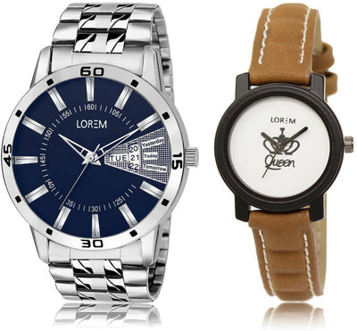 LOREM LR102-209 Stylish White & Blue Round Boy's & Girl's Leather & Metal Bracelet Watch - For Men & Women
LOREM LR102-209 Stylish White & Blue Round Boy's & Girl's Leather & Metal Bracelet Watch - For Men & Women
