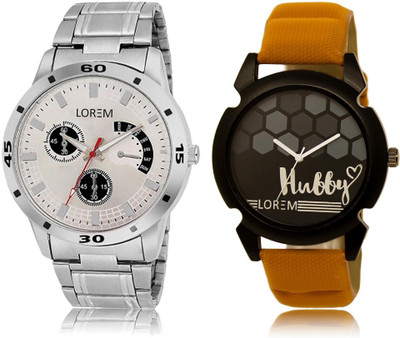 LOREM LR32-101 Stylish Black & Silver Round Boy's Leather & Metal Bracelet Watch - For Men
LOREM LR32-101 Stylish Black & Silver Round Boy's Leather & Metal Bracelet Watch - For Men