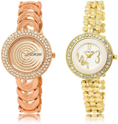 LOREM LR202-203 Stylish Multicolor Round Girl's Metal Bracelet Watch - For Women
LOREM LR202-203 Stylish Multicolor Round Girl's Metal Bracelet Watch - For Women