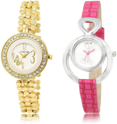 LOREM LR203-205 Stylish Multicolor Round Girl's Leather & Metal Bracelet Watch - For Women
LOREM LR203-205 Stylish Multicolor Round Girl's Leather & Metal Bracelet Watch - For Women