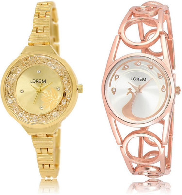 LOREM LR224-232 Stylish Silver & Gold Round Girl's Metal Bracelet Watch - For Women
LOREM LR224-232 Stylish Silver & Gold Round Girl's Metal Bracelet Watch - For Women