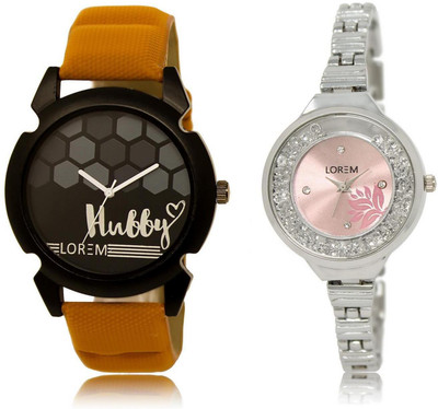 LOREM LR32-226 Stylish Pink & Black Round Boy's & Girl's Metal Bracelet & Leather Watch - For Men & Women
LOREM LR32-226 Stylish Pink & Black Round Boy's & Girl's Metal Bracelet & Leather Watch - For Men & Women