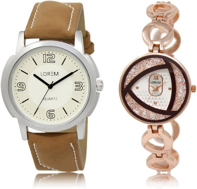 LOREM LR16-238 Stylish Silver & White Round Boy's & Girl's Metal Bracelet & Leather Watch - For Men & Women
LOREM LR16-238 Stylish Silver & White Round Boy's & Girl's Metal Bracelet & Leather Watch - For Men & Women