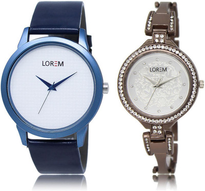 LOREM LR33-236 Stylish Silver & White Round Boy's & Girl's Metal Bracelet & Leather Watch - For Men & Women
LOREM LR33-236 Stylish Silver & White Round Boy's & Girl's Metal Bracelet & Leather Watch - For Men & Women