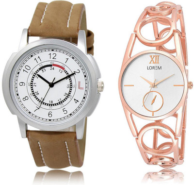 LOREM LR17-213 Stylish Silver & White Round Boy's & Girl's Metal Bracelet & Leather Watch - For Men & Women
LOREM LR17-213 Stylish Silver & White Round Boy's & Girl's Metal Bracelet & Leather Watch - For Men & Women
