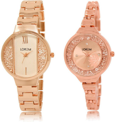LOREM LR217-225 Stylish Rose Gold & White Round Girl's Metal Bracelet Watch - For Women
LOREM LR217-225 Stylish Rose Gold & White Round Girl's Metal Bracelet Watch - For Women