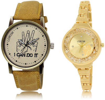 LOREM LR30-224 Stylish Gold & Grey Round Boy's & Girl's Metal Bracelet & Leather Watch - For Men & Women
LOREM LR30-224 Stylish Gold & Grey Round Boy's & Girl's Metal Bracelet & Leather Watch - For Men & Women