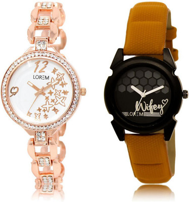 LOREM LR210-235 Stylish Black & White Round Girl's Leather & Metal Bracelet Watch - For Women
LOREM LR210-235 Stylish Black & White Round Girl's Leather & Metal Bracelet Watch - For Women