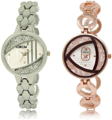 LOREM LR223-238 Stylish White Round Girl's Metal Bracelet Watch - For Women
LOREM LR223-238 Stylish White Round Girl's Metal Bracelet Watch - For Women
