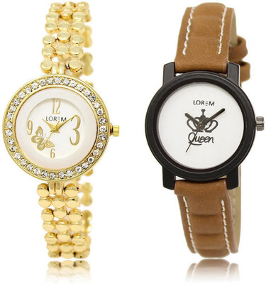 LOREM LR203-209 Stylish Multicolor Round Girl's Leather & Metal Bracelet Watch - For Women
LOREM LR203-209 Stylish Multicolor Round Girl's Leather & Metal Bracelet Watch - For Women