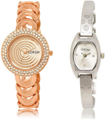 LOREM LR202-219 Stylish Multicolor Contemporary & Round Girl's Metal Bracelet Watch - For Women
LOREM LR202-219 Stylish Multicolor Contemporary & Round Girl's Metal Bracelet Watch - For Women