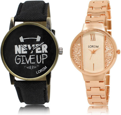 LOREM LR27-217 Stylish White & Black Round Boy's & Girl's Metal Bracelet & Leather Watch - For Men & Women
LOREM LR27-217 Stylish White & Black Round Boy's & Girl's Metal Bracelet & Leather Watch - For Men & Women