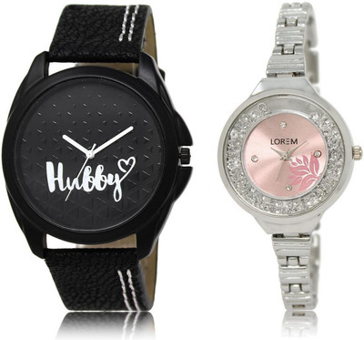 LOREM LR31-226 Stylish Pink & Black Round Boy's & Girl's Metal Bracelet & Leather Watch - For Men & Women
LOREM LR31-226 Stylish Pink & Black Round Boy's & Girl's Metal Bracelet & Leather Watch - For Men & Women