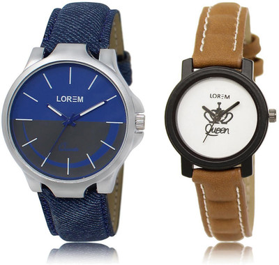 LOREM LR24-209 Stylish White & Blue Round Boy's & Girl's Leather Watch - For Men & Women
LOREM LR24-209 Stylish White & Blue Round Boy's & Girl's Leather Watch - For Men & Women