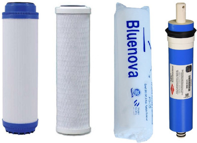 Bluenova Ro service kit with CTO (Carbon block), GAC (Granular activated carbon), Dow Filmtech 75 GPD membrane and Spun Solid Filter Cartridge(5, Pack of 4)
Bluenova Ro service kit with CTO (Carbon block), GAC (Granular activated carbon), Dow Filmtech 75 GPD membrane and Spun Solid Filter Cartridge(5, Pack of 4)