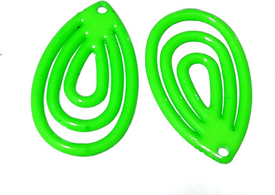 GOELX Designer Line Drop Shape Earring Base with Hole for Earring/jhumka Making 20 Pcs LEAF Green Color
GOELX Designer Line Drop Shape Earring Base with Hole for Earring/jhumka Making 20 Pcs LEAF Green Color