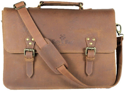 Billy Ball Collection Laptop Bag Waterproof Messenger Bag(Brown, 12 L)