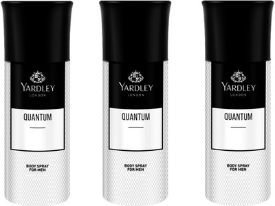 Yardley London Gentleman Quantum Body Spray For Men 150ML Each (Pack of 3) Deodorant Spray - For Men(450 ml, Pack of 3)
Yardley London Gentleman Quantum Body Spray For Men 150ML Each (Pack of 3) Deodorant Spray - For Men(450 ml, Pack of 3)