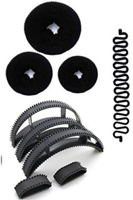 Confidence Hair Styling Accessories Kit In Pack Combo Of Hair Donuts + Hair French Braid Tool + Bumpits For Women & Girls Hair Accessory Set(Black)
Confidence Hair Styling Accessories Kit In Pack Combo Of Hair Donuts + Hair French Braid Tool + Bumpits For Women & Girls Hair Accessory Set(Black)