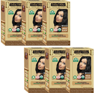 Indus Valley 100% Certified Organic Botanical Indus Black- 6 Set- One Touch Pack Hair Color(Indus Black)
Indus Valley 100% Certified Organic Botanical Indus Black- 6 Set- One Touch Pack Hair Color(Indus Black)
