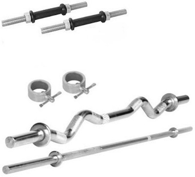 HOME 2 GYM COMBO-3 FT.STRAIGHT,3 FT.CURL,2 DUMBELL RODS Adjustable Dumbbell(0.5 kg), Silver;black
HOME 2 GYM COMBO-3 FT.STRAIGHT,3 FT.CURL,2 DUMBELL RODS Adjustable Dumbbell(0.5 kg), Silver;black