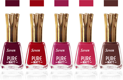 Seven seas cosmetics makeup Exclusive flower matte Nail Polish combo Set of 5 multicolor 8
Seven seas cosmetics makeup Exclusive flower matte Nail Polish combo Set of 5 multicolor 8