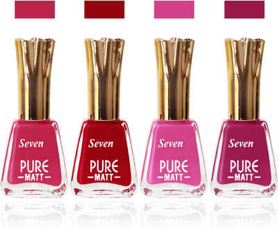 Seven makeup Exclusive flower matte Nail Polish combo Set of 4 orange pink red magenta pink
Seven makeup Exclusive flower matte Nail Polish combo Set of 4 orange pink red magenta pink
