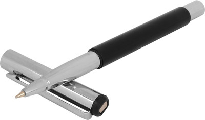 Vinayaka Fab Designer Metallic Black and Silver Roller Ball Pen