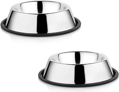 HM Steels HMSTEELS Stainless steel Pet Dog feeding Bowl Anti skid 2bowls set 800ML Round Stainless Steel Pet Bowl(800 ml Grey)
HM Steels HMSTEELS Stainless steel Pet Dog feeding Bowl Anti skid 2bowls set 800ML Round Stainless Steel Pet Bowl(800 ml Grey)