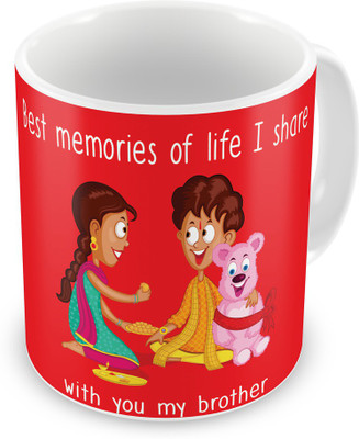 Indigifts Raksha Bandhan Rakhi Gifts for Brother on Bhaidooj Birthday Anniversary (IDSRAF16127) Ceramic Mug(330 ml), Multicolor;white
Indigifts Raksha Bandhan Rakhi Gifts for Brother on Bhaidooj Birthday Anniversary (IDSRAF16127) Ceramic Mug(330 ml), Multicolor;white