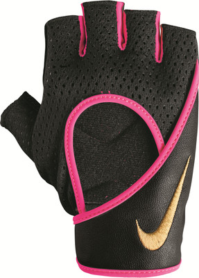 Nike WOMEN'S PRO PERF WRAP TRAINING GLOVES Gym & Fitness Gloves (, Black, Black/hyper pink/metallic gold