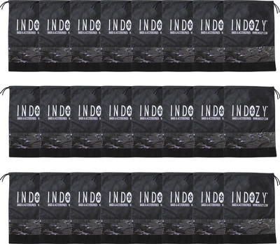 INDOZY Shoe Pouch(Black), Black window 24pc
