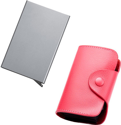 Stealodeal New Pink Leatherite High Quality Wallet With Silver Automatic Pop-Up Button 15 Card Holder(Set of 2, Pink, Silver)
Stealodeal New Pink Leatherite High Quality Wallet With Silver Automatic Pop-Up Button 15 Card Holder(Set of 2, Pink, Silver)